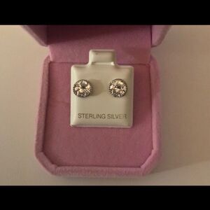 2.86 Ct. Round Cut Rope Texture Frame Sim Diamond Stud Earrings~.925 Sterling